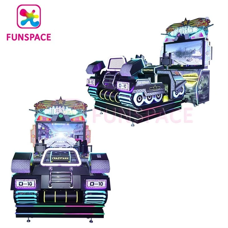 Crazy Tank 2 Players Tank Arcade Shooting Arcade Game Machine